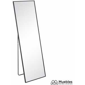 espejo negro aluminio cristal 50 x 250 x 160 cm