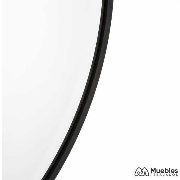 Espejo negro aluminio cristal 80 x 4 x 80 cm 4