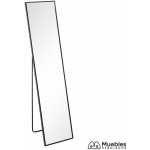 espejo negro aluminio cristal decoracion 35 x 250 x 151 cm