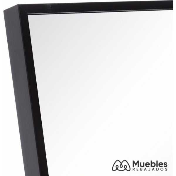 espejo negro aluminio cristal decoracion 35 x 250 x 151 cm 2