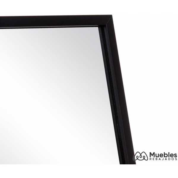 Espejo negro aluminio cristal decoracion 35 x 250 x 151 cm 4