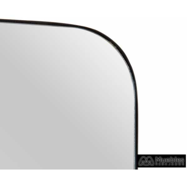 Espejo negro metal cristal decoracion 80 x 2 x 55 cm 4