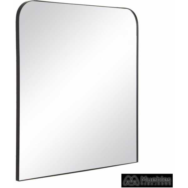 Espejo negro metal cristal decoracion 9150 x 250 x 8650 c 2