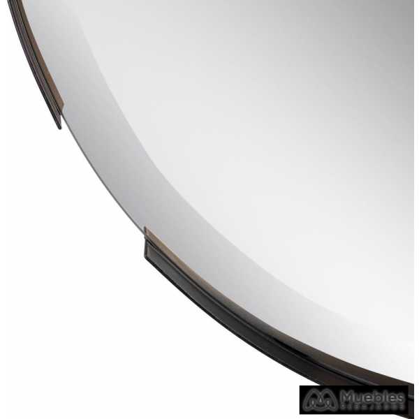 Espejo negro metal decoracion 41 x 3 x 41 cm 4