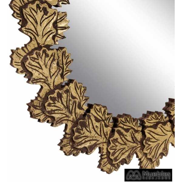Espejo oro dm decoracion 79 x 3 x 79 cm 3