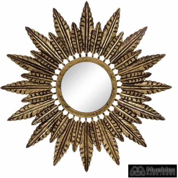 Espejo oro dm decoracion 90 x 175 x 90 cm