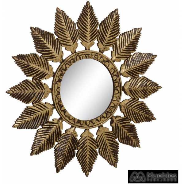 Espejo oro dm decoracion 90 x 175 x 90 cm 8