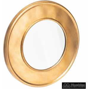 espejo oro metal cristal decoracion 76 x 5 x 76 cm