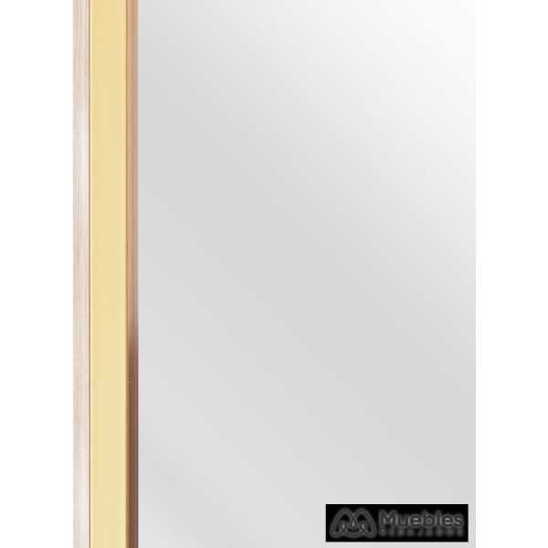 espejo oro metal decoracion 60 x 80 cm 3