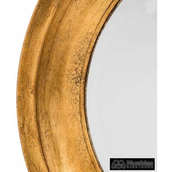 Espejo oro metal decoracion 71 x 6 x 71 cm 2