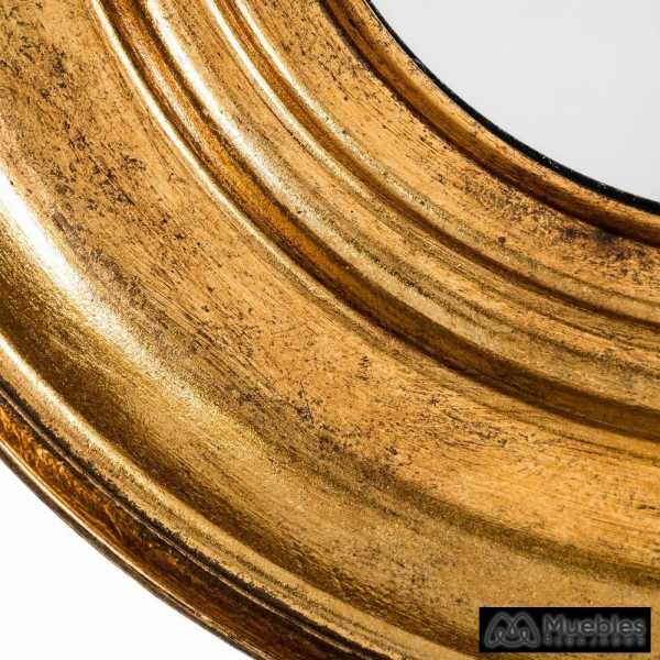 Espejo oro metal decoracion 71 x 6 x 71 cm 4