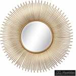 espejo oro metal decoracion 80 x 6 x 80 cm