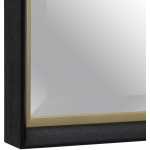espejo oro negro madera decoracion 46 x 6 x 116 cm 4