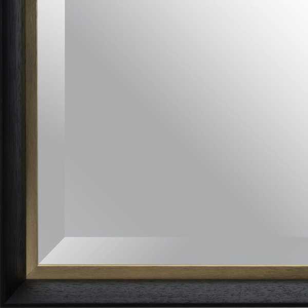 Espejo oro negro madera decoracion 46 x 6 x 116 cm 5