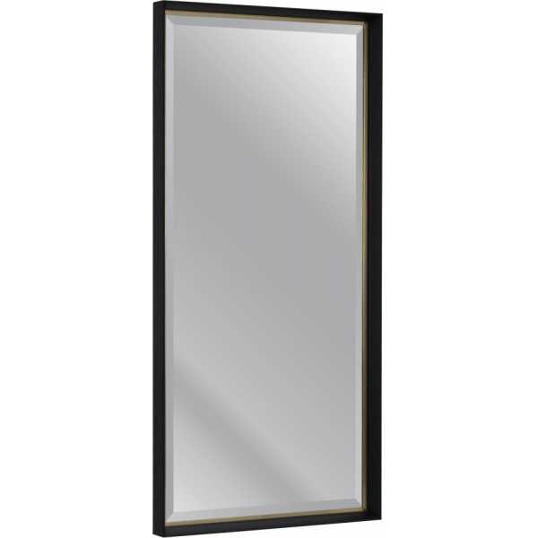 Espejo oro negro madera decoracion 65 x 6 x 135 cm 2