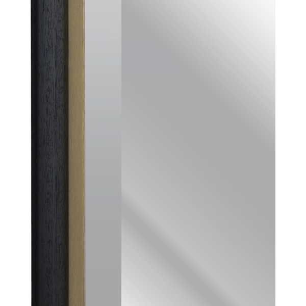Espejo oro negro madera decoracion 65 x 6 x 135 cm 3