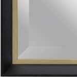 espejo oro negro madera decoracion 65 x 6 x 135 cm 5