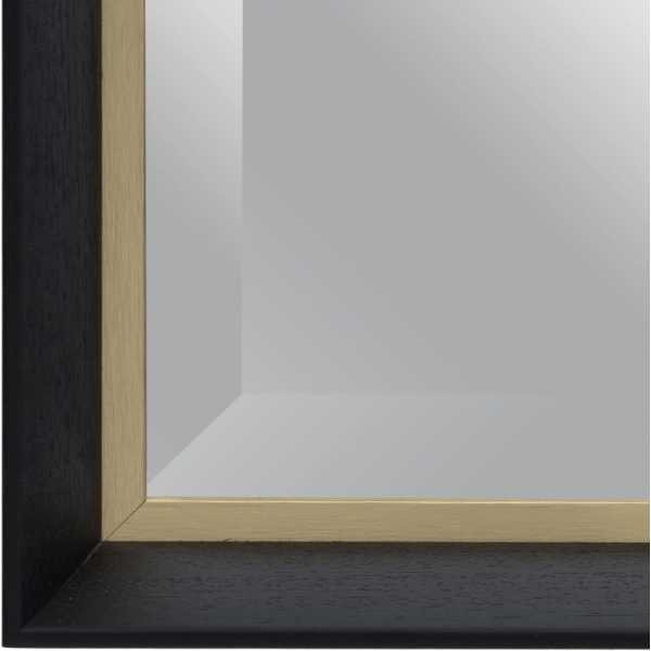 Espejo oro negro madera decoracion 65 x 6 x 135 cm 5