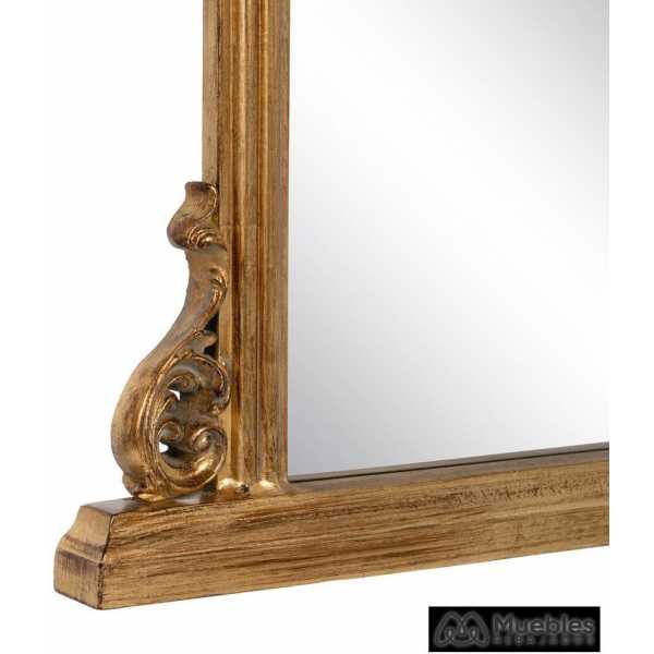 Espejo oro viejo cristal madera 103 x 5 x 108 cm 5