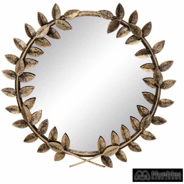 Espejo oro viejo metal decoracion 46 x 350 x 46 cm