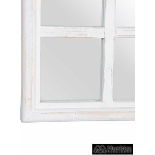 Espejo pared blanco madera decoracion 60 x 350 x 60 cm 3