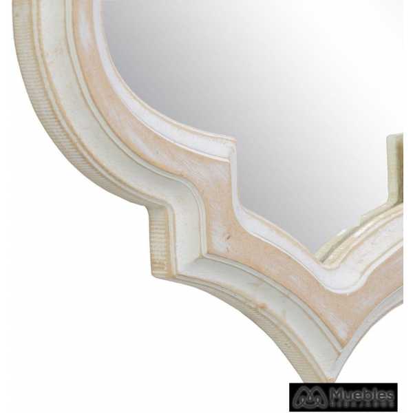 Espejo pared blanco rozado mdf 31 x 2 x 3050 cm 4