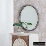 espejo pared gris madera 76 x 4 x 76 cm 7