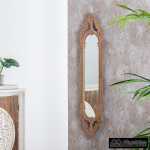 espejo pared marron madera 27 x 2 x 107 cm 9