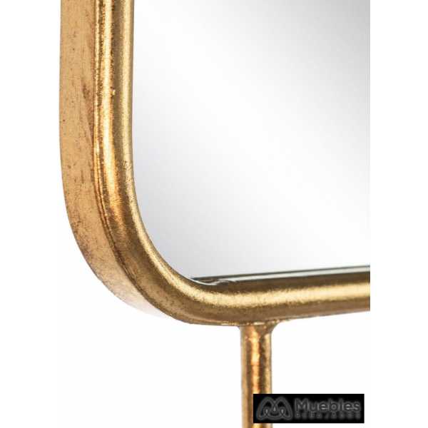 Espejo perchero oro metal decoracion 8050 x 650 x 6050 cm 3