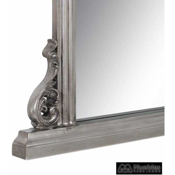Espejo plata envejecida cristal madera 103 x 5 x 108 cm 5