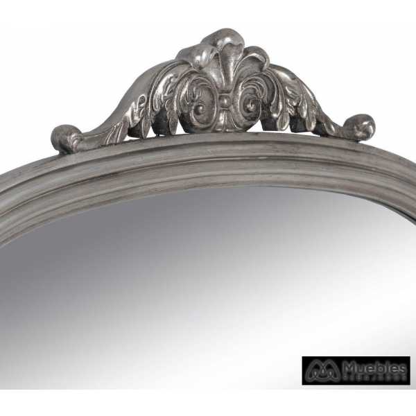 Espejo plata envejecida cristal madera 103 x 5 x 108 cm 7