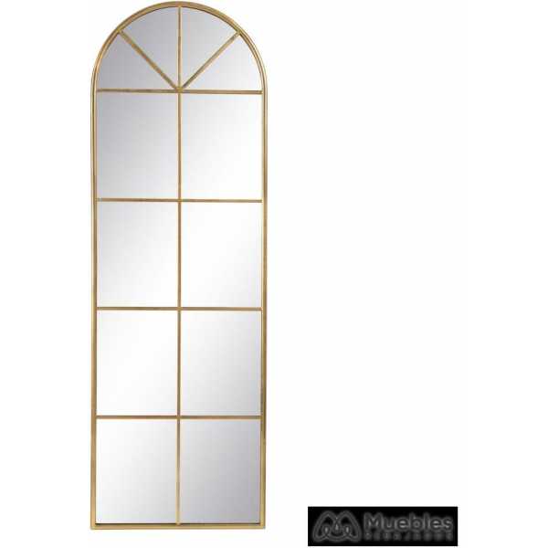Espejo ventana oro metal decoracion 54 x 250 x 163 cm