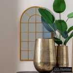 espejo ventana oro metal decoracion 65 x 250 x 110 cm 8