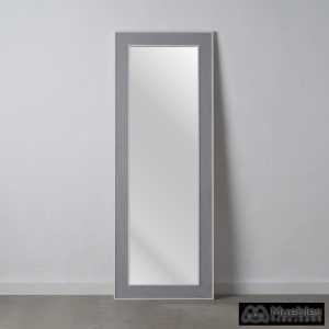 espejo vestidor gris blanco madera 56 x 2 x 156 cm