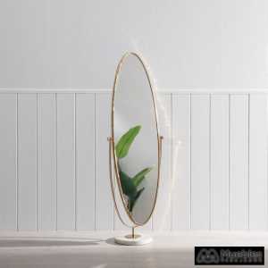 espejo vestidor oro blanco metal marmol 52 x 30 x 153 cm 11