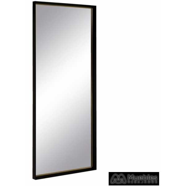 espejo vestidor oro negro madera 76 x 6 x 176 cm 3