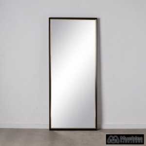 espejo vestidor oro negro madera 76 x 6 x 176 cm