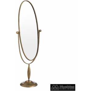 espejo vestidor oro viejo metal cristal 55 x 33 x 152 cm