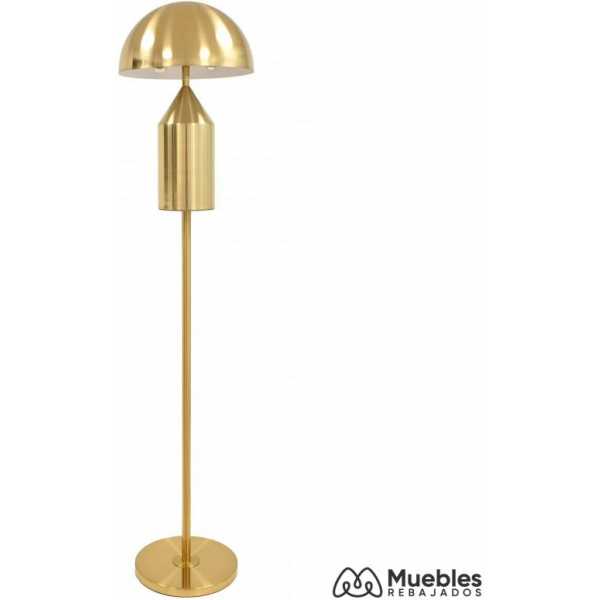 lampara macao de pie metal dorada 1