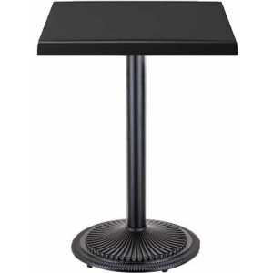 mesa arno negra base de 72 cms y tapa de 80x80 cms color a elegir