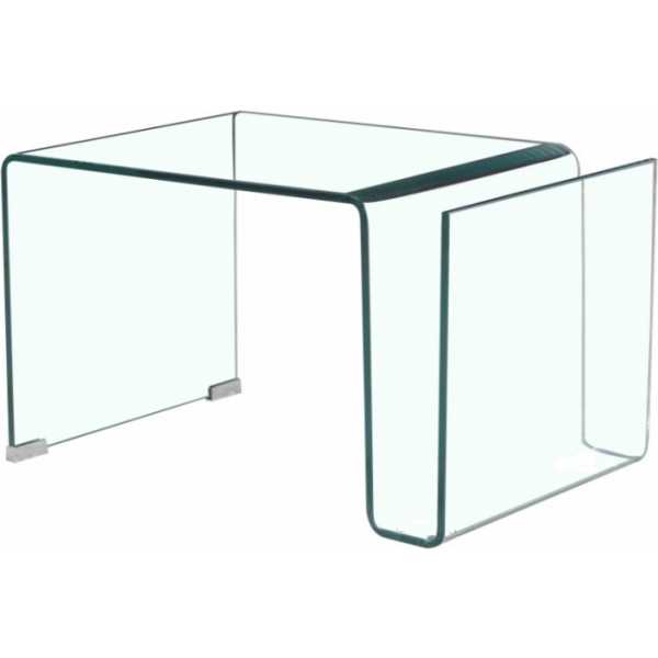 mesa atlantis su baja cristal curvado transparente 42 x 38 cms