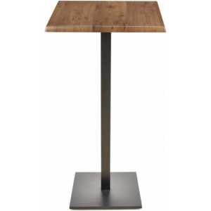 mesa beverly alta negra base de 115 cms y tapa de 60x60 cms color a elegir