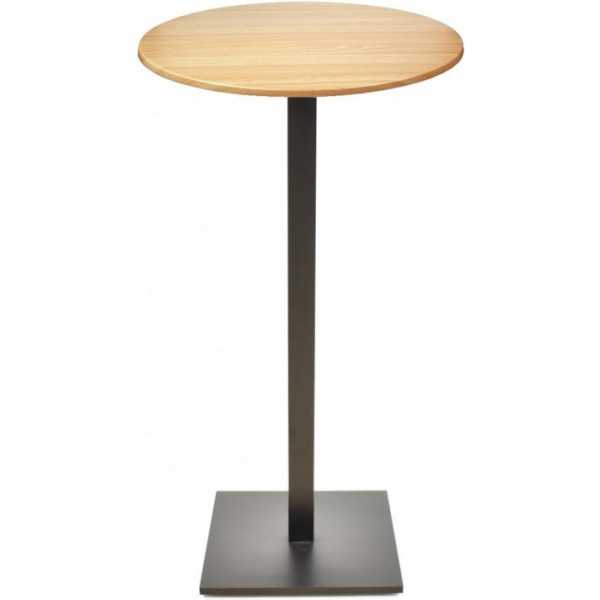 mesa beverly alta negra base de 115 cms y tapa de 70 cms color a elegir
