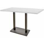 mesa beverly alta negra base rectangular y tapa de 110x70 cms color a elegir