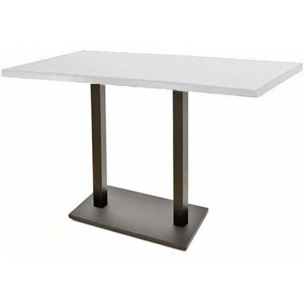 mesa beverly alta negra base rectangular y tapa de 110x70 cms color a elegir