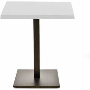 mesa beverly negra base de 72 cms y tapa de 60x60 cms color a elegir