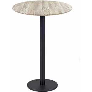 mesa boheme alta negra base de 115 cms y tapa de 60 cms color a elegir