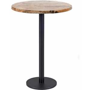 mesa boheme alta negra base de 115 cms y tapa de 70 cms color a elegir