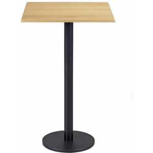 mesa boheme alta negra base de 115 cms y tapa de 70 x 70 cms color a elegir