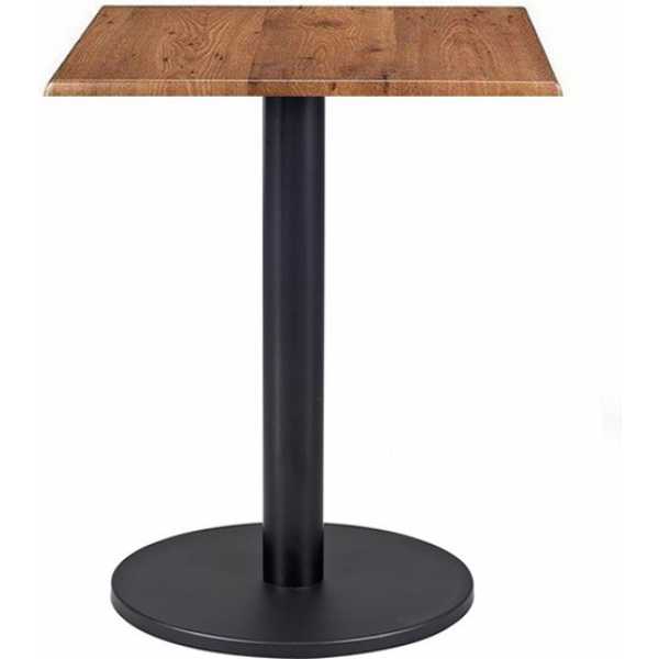 mesa boheme negra base de 72 cms y tapa de 70 x 70 cms color a elegir